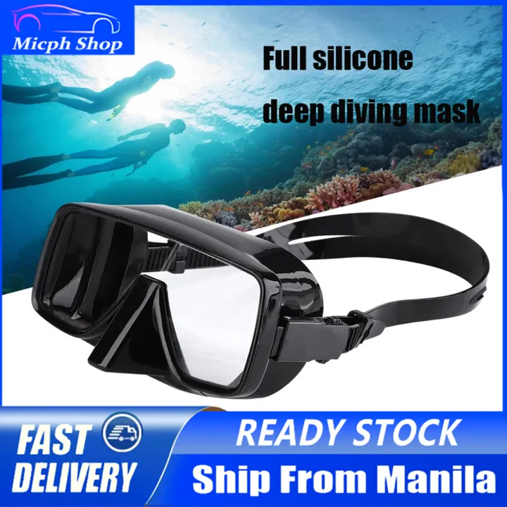 Diving Mirror Full Silicone Deep Diving Mirror Snorkeling Plastic ...