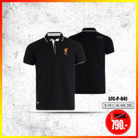 เสื้อโปโล ลิขสิทธิ์แท้  Liverpool ( ชาย ) รุ่นLFC 041 สีเลือดหมู ดำ ขาว