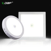 [DBF]Human Motion Sensor Surface Mounted LED Ceiling Light No Cutout 6W 12W 18W 24W RoundSquare Ceiling Lamp for Indoor Decor