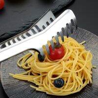 1pcs stainless steel spaghetti spaghetti tongs noodle food comb clip cookware western restaurant kitchen tools party