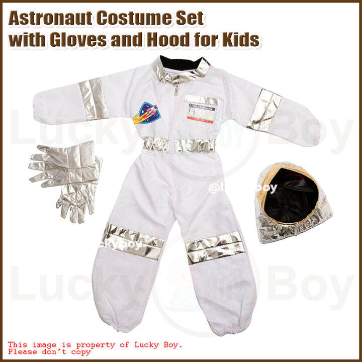 Astronaut Costume Set with Gloves and Hood for Kids Lazada PH