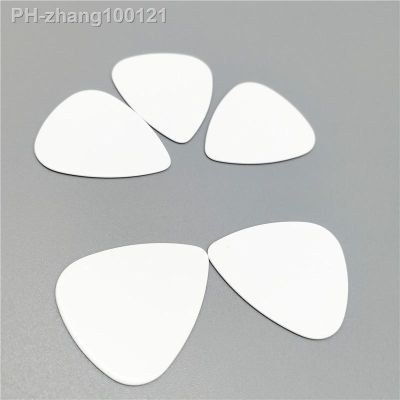 50pcs Solid Pure Celluloid White Guitar Picks Without Logo