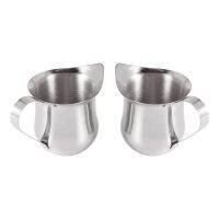 6Pack 3Oz Stainless Steel Bell Creamer Espresso Shot Frothing Pitcher Cup Latte Art Espresso Measure Cup