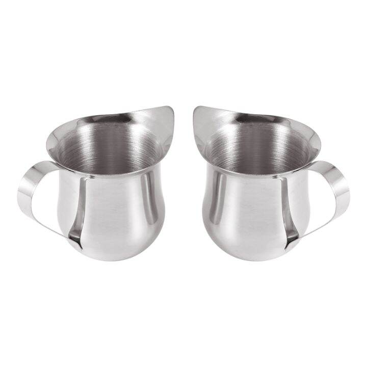 4pack-3oz-stainless-steel-bell-creamer-espresso-shot-frothing-pitcher-cup-latte-art-espresso-measure-cup