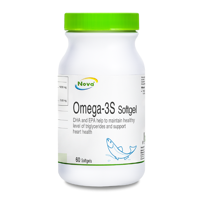 Nova Omega 3S Softgel ( 60 Softgels ) Lazada