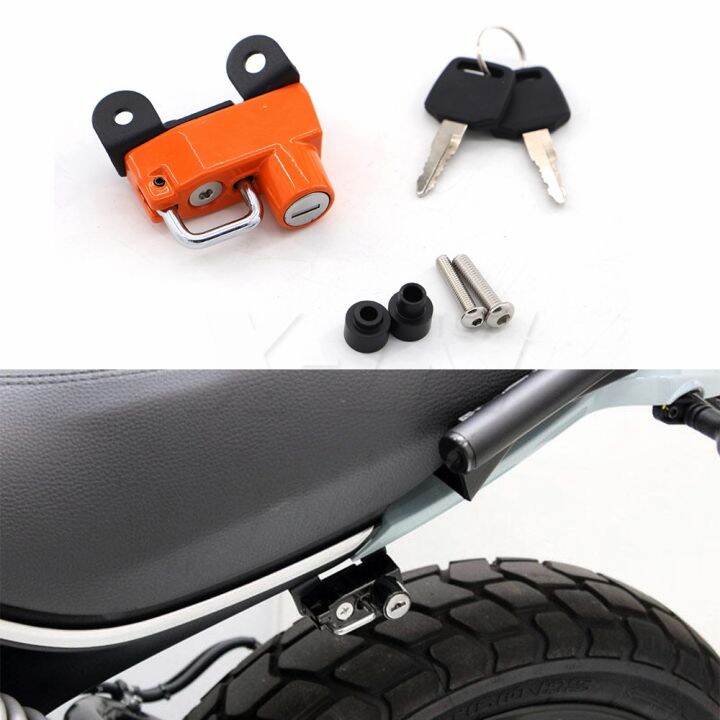 Ducati scrambler sale helmet lock