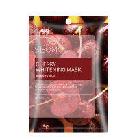 SEOMOU มาส์กหน้า ยอดนิยม สูตร ลดริ้วรอย หน้าใส กระชับรูขุมขน บำรุงผิว ลดสิว Cherry Whitening Mask