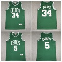 Retro Jersey Boston Celtics Pierce Garnett Russell Basketball Clothes Embroidery Edition