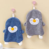 Cute Penguin Hand Towel For Child Super Absorbent Microfiber Kitchen Towel High-Efficiency Tableware Cleaning Towel Kitchen Tool