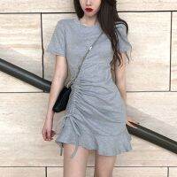 Clothing Shirt Female Dresses 2023 Bandage Womens Dress Ruffle Short Mini Tshirts One-piece Chic and Elegant Pretty Hot Loose X