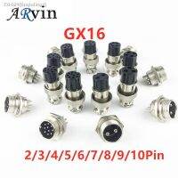 ✻✣ 1set GX16-2/3/4/5/6/7/8/9/10 Pin Male Female 16mm Wire M16 GX16 Circular Aviation Connector Socket Plug Metal