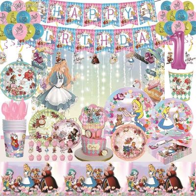 ♟ Talking Tables Alice in Wonderland Tea Party Supplies Mad Hatter Cups Plates Napkins Weddings Birthday Bridal Shower Decoration