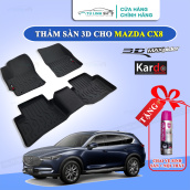 Thảm lót sàn Mazda CX8 bằng khuôn đúc hãng Kardo hoặc 3D MAXpider KAGU