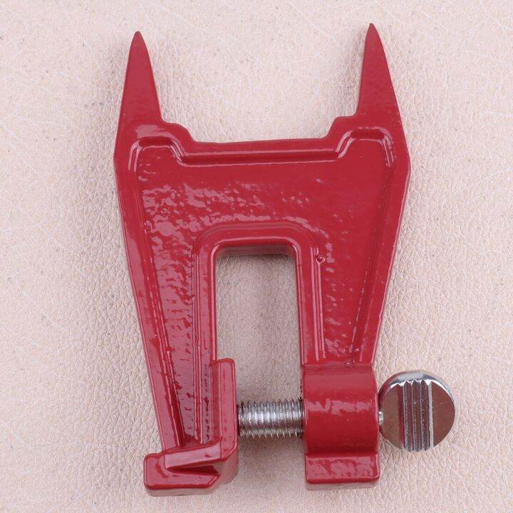 LETAOSK NEW Red Metal Stump Vise Chainsaw Sawing Chain Sharpening