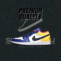 2023 original [free gifts premium] J 1 A J 1 low "royal yellow" casual low top sneakers