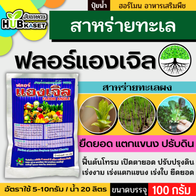 ฟลอร์แองเจิล 100กรัม (สาหร่ายทะเลสกัด) เร่งราก ยืดยอด แตกแขนง