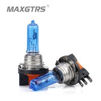 2x H15 Halogen Lamp 12V 15/55W 5000K HeadLight Bulb Dark Blue Glass Car Light Super White For Volkswagen AUDI GOLF