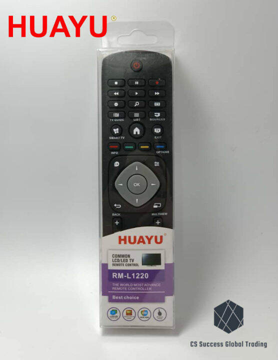 huayu-rm-l1220ทั่วไป-lcdled-เปลี่ยนทีวีควบคุมระยะไกลสำหรับฟิลิปส์