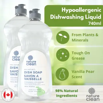 Dishwashing Liquid - 740ML - Vanilla Pear – Nature Clean