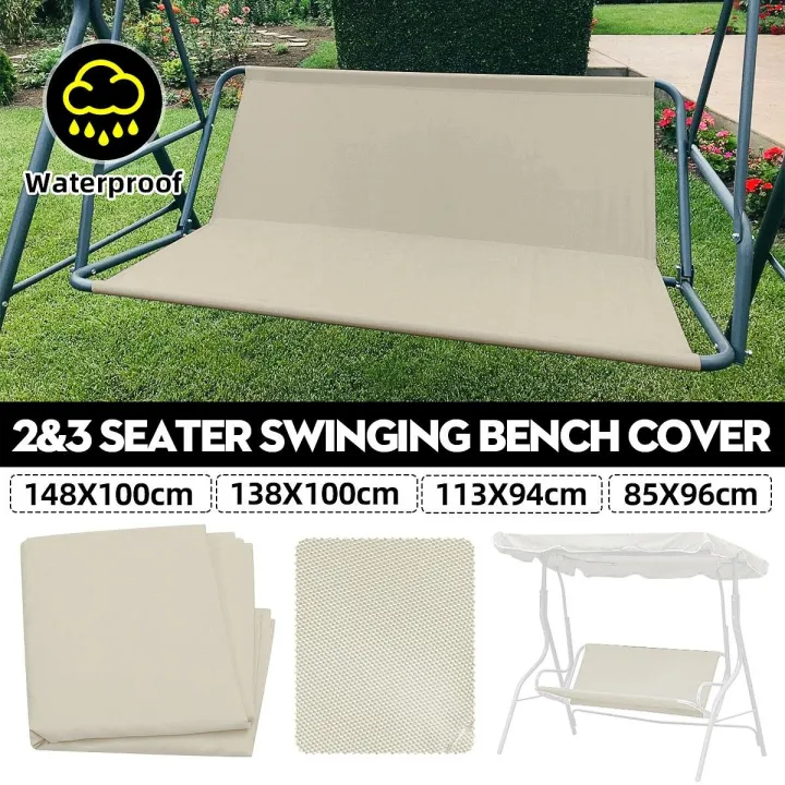 【Ready】 2/3 Seat Waterproof Swing Cover Chair Bench Replacement Patio Garden Outdoor Waterproof
