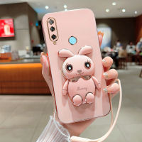 เคสนิ่มชุบ6D สำหรับ Huawei Y9เคส2019ชั้นหนึ่งเคสโทรศัพท์โทรศัพท์ซิลิโคนรูปกระต่าย HuaweiY9Prime 2019