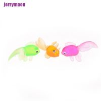 [JEA] 20pcs Plastic Simulation Small Goldfish Soft Rubber Gold Fish Kids Toy