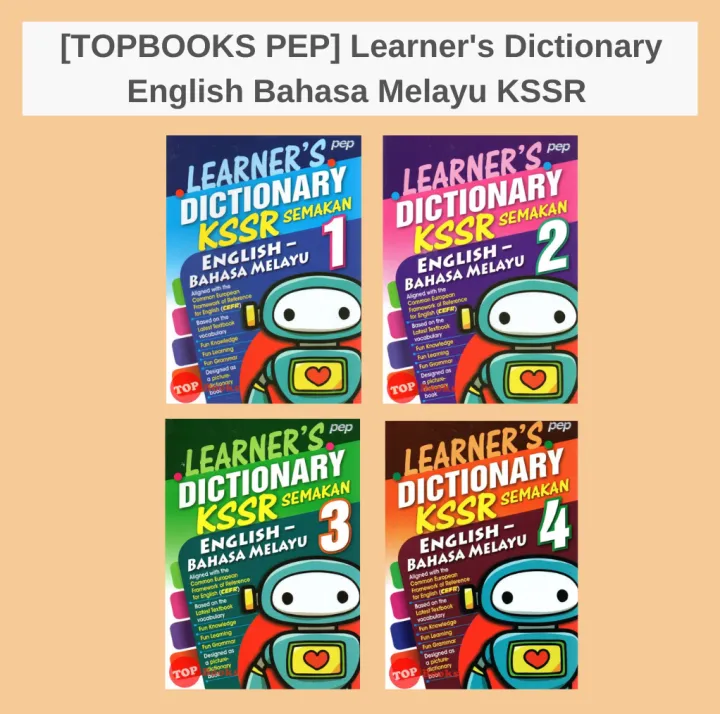 [TOPBOOKS PEP] Learner's Dictionary English Bahasa Melayu KSSR | Lazada