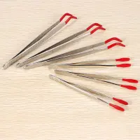 6 Pcs of Rubber Tip Tweezers PVC Silicone Precision Tweezers Laboratory Industrial Hobby Craft Tweezers Tool