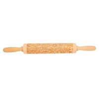Pattern Printing Rolling Pin Engraving Embossed Biscuit Dough Stick Kneading Tool Cake Dough Engraved Roller Bread  Cake Cookie Accessories