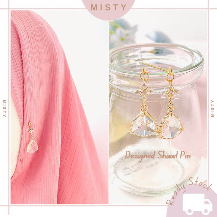 2 Misty Design Shawl Pin Hijab Pin Tudung Peniti Pin Lazada