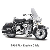 Maisto 1:18 Harley-Davidson 1966 FLH Electra Glide Die Cast ยานพาหนะสะสมงานอดิเรกรถจักรยานยนต์ของเล่นรุ่น