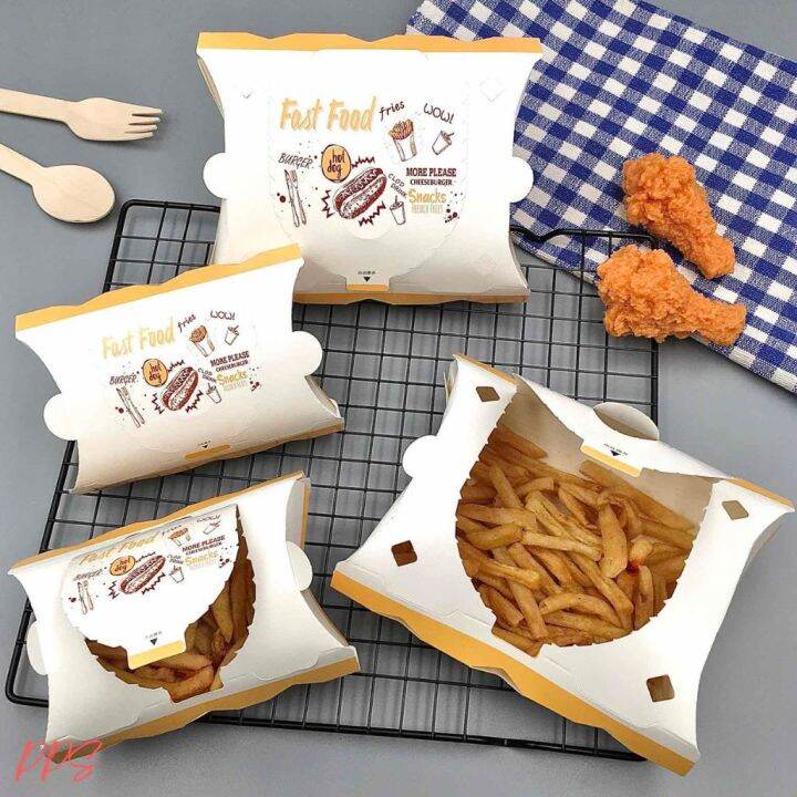 Fast Food Print Fries/ Snacks box-20pcs | Lazada PH