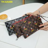 ? The new 2023 mobile-money Mickey Mouse hand bag leather bag zero wallet contracted fashion female package small purse