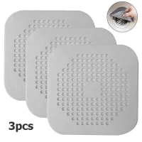 3Pcs Sink Lids Silicone Drain Filter Non-slip Floor Drain Cover for Bathroom Kitchen Traps  Drains