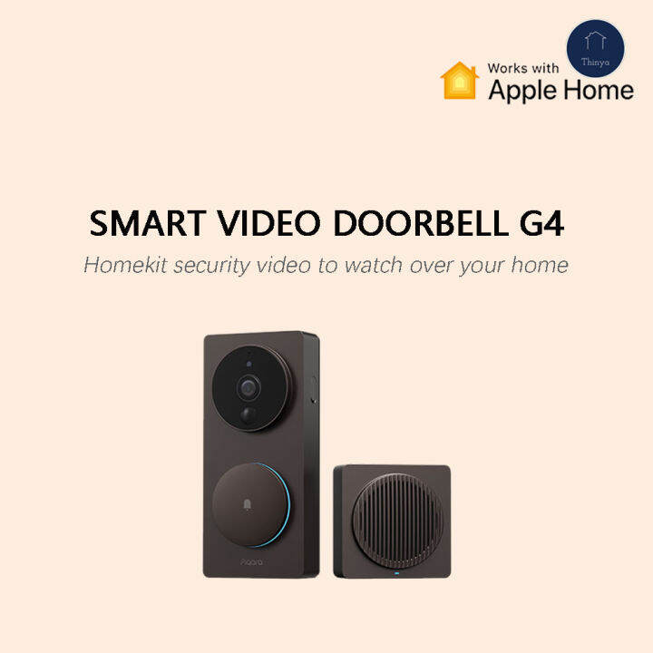 Aqara smart video doorbell G4 home monitor Smart camera access Homekit