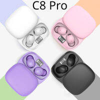 ?【 Readystock】 + Gratis Ongkir?Hot TWS C8 Pro หูฟังบลูทูธไร้สายหูฟังป้องกันเสียงขนาดเล็กชุดหูฟังสำหรับ iPhone เล่นเกมกีฬา Xiaomi แอนดรอยด์สมาร์ทโฟน