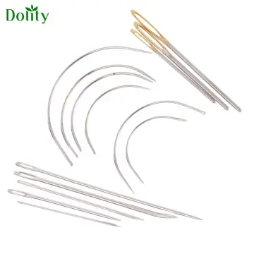 7 Repair Sewing Needles Curved Threader for Leather Canvas