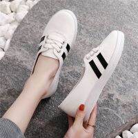 Kasut Perempuan Womens Summer Breathable Hollow Fly Weaving Shoes Flat Loafers