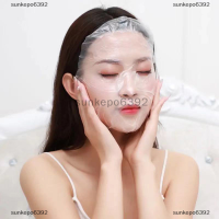 sunkepo6392 200 PCS Full Face CLEANER หน้ากากพลาสติกฟิล์มกระดาษ disposable Face Beauty TOOL