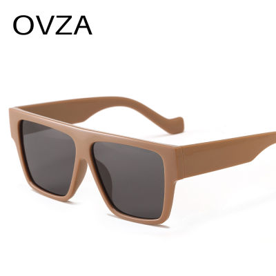 OVZA คลาสสิกพังก์แว่นกันแดดขนาดใหญ่สำหรับผู้ชายแฟชั่นผู้หญิงแว่นกันแดดสี่เหลี่ยมผืนผ้า UV400เลนส์ S2029