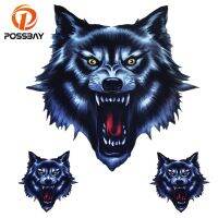 【cw】 Wolf Head Decals Skull Head Moto Sticker Motorcycle Car Door Tank Stickers Helmet Decor for Hando BMW Yamaha Cafe Racer Harley