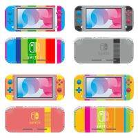 [Enjoy the small store] ดีไซน์สีสันสดใสแบบใหม่สำหรับ Nintendo Switch Lite Protector ผิวสติกเกอร์สำหรับ Switch Lite สติกเกอร์ผิวพีวีซีไวนิล