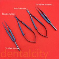 【YF】 Titanium Tlloy Surgical Instruments Ophthalmic Microsurgical Needle Holders   11.5cm Scissors  Tweezers