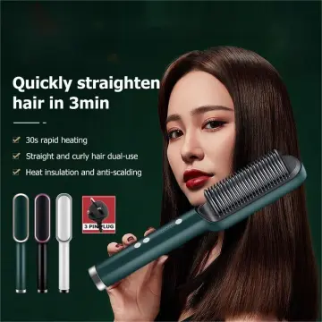 Electric straight hair outlet comb