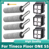 For Tineco Floor ONE S5 Vacuum Cleaner Spare Parts Soft Roller Brush and Hepa Filter Replacement Wet and Dry Wash Accessories