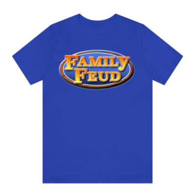 Family Feud Mens Blue Tshirt Size S To 5Xl