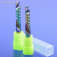 ✱ 1Pcs 3.175/4/5/6/8mm one Flutes UP DOWN Cut DLC coating End Mill 1 Flute Milling Cutter for PVC MDF plastic wood