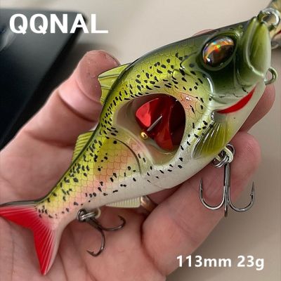 【DT】hot！ QQNAL 23g 113mm New Fishing Bait Sinking Propeller Jointed Swimbait Artificial Jerkbait Crankbait Hard Ascesorios Pesca