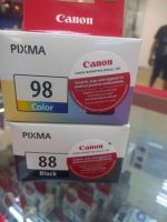 Canon PG-88 BK/ CL-98 CO ตลับหมึกอิงค์เจ็ทชุดสี แยก 2 ตลับ*ตลับหมึกแท้ 100%