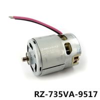 Motor Listrik Rz-735va-9517 Mabuchi ไฟฟ้ากระแสตรง12โวลต์ ~ 18โวลต์20400รอบต่อนาทีความเร็วสูงอุปกรณ์ทำสวนสำหรับสว่านไฟฟ้า